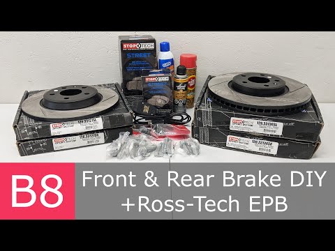 How To Replace Front & Rear Brakes | VCDS for Electronic Parking Brake (EPB) | Audi A4 B8 2.0
