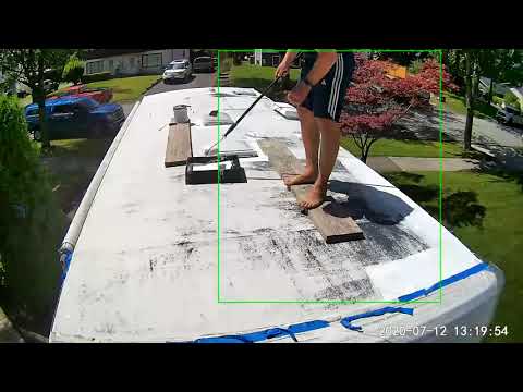 Dicor EPDM Rubber Roofing Coating System Timelapse