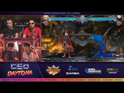 CEO 2018 BB:CF - CAG | Fenritti (Jin) Vs. GGWP | Souji (Arakune) BlazBlue: Central Fiction WS