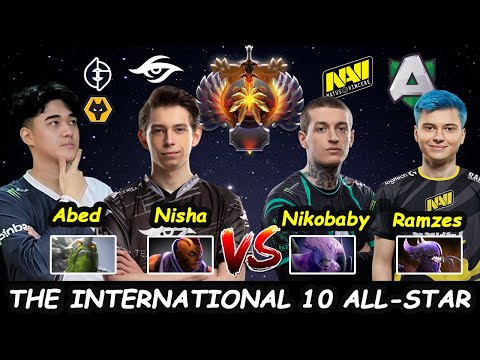 Abed Nisha vs Nikobaby Ramzes666 - Ti10 Superstar Ranked BATTLE Dota 2 pro Gameplay