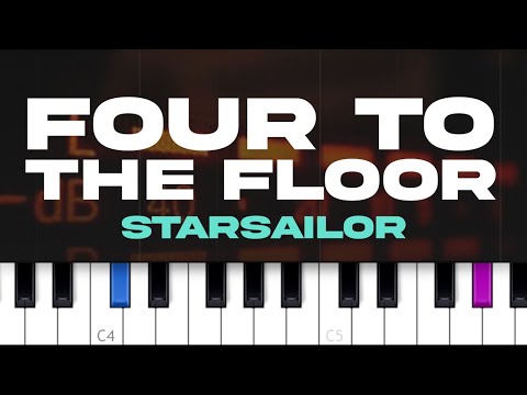 Starsailor - Four To The Floor (Thin White Duke Mix)  (piano tutorial)