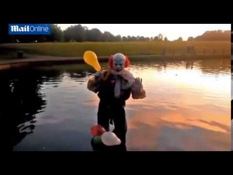 First video footage of mysterious Northampton Clown