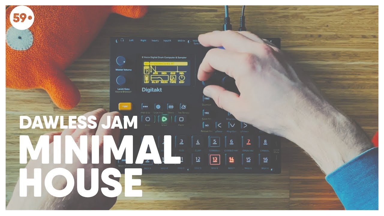 Minimal House Jam with Digitakt | 59 Perlen