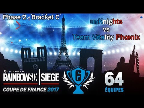 [R6S] Coupe de France - Phase 2 - Finale Winner Bracket C : unKnights vs Team Vitality Phœnix