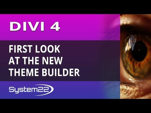 Divi 4 First Look At The New Theme Builder Video