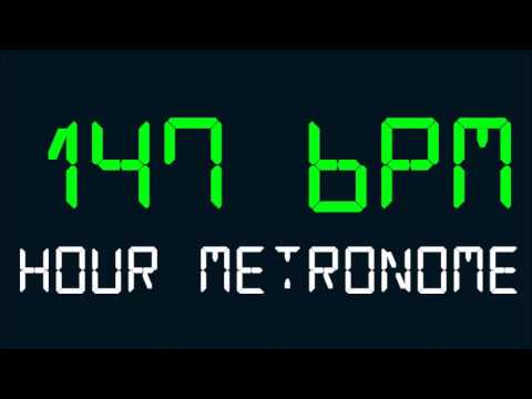 147 BPM (Beats Per Minute) Hour Metronome