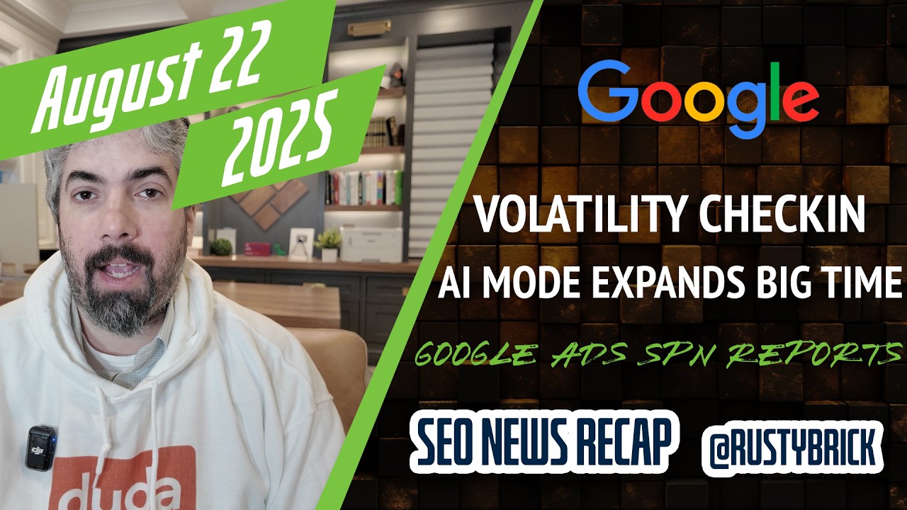 Video: Compruebe de volatilidad de Google, el modo AI se expande a lo grande, ChatGPT envía menos tráfico e informes de anuncios SPN Video: Compruebe de volatilidad de Google, el modo AI se expande a lo grande, ChatGPT envía menos tráfico e informes de anuncios SPN