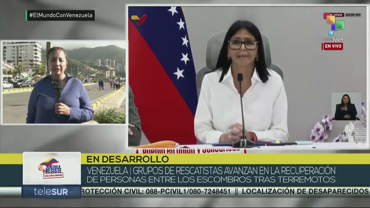 Transmisión en vivo de Telesur este 29 junio 2026, situación en Venezuela tras terremotos