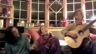 Alisa, Rosi and Brian Amador Rehearsing for Sol y Canto's Mother's Day Eve Regattabar Concert!