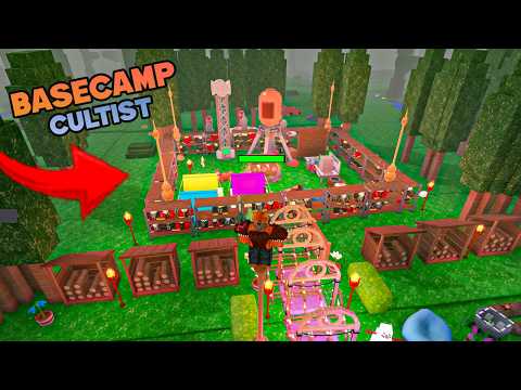 We Build the BEST Cultist Basecamp in 99 Nights in the Forest