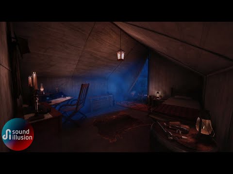 Your Sleeping In The Amazon Jungle | Ambience | Rain Thunder