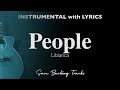 People - Libianca (Acoustic Karaoke)