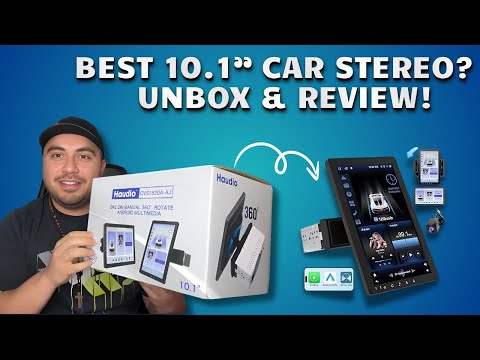 Best 10.1" Rotatable Touchscreen Car Stereo | Single DIN Android 13 Radio Unboxing & Review!