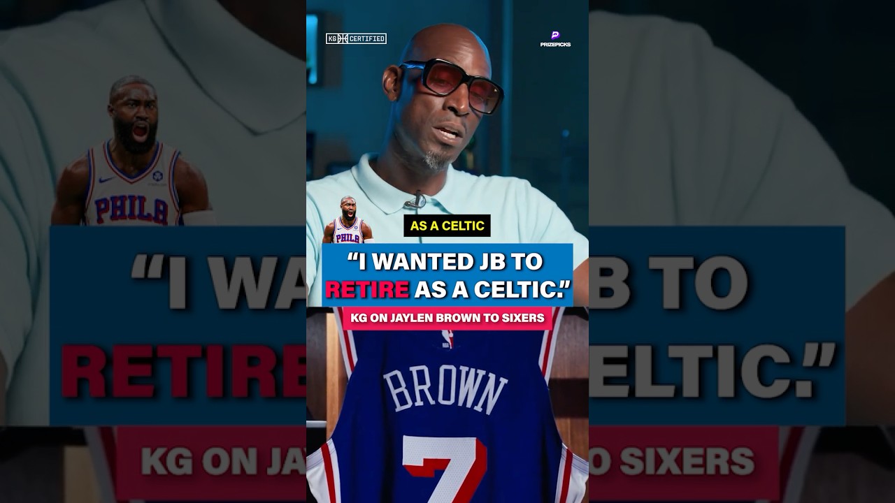 Kevin Garnett gives his thoughts on the Celtics trading Jaylen Brown in conference to the 76ers ☝️