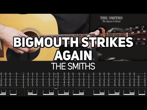 The Smiths - Bigmouth Strikes Again (Guitar lesson with TAB)