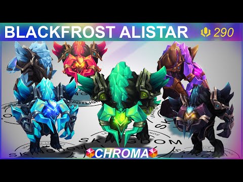Blackfrost Alistar Chromas Preview | SKingdom - League of Legends