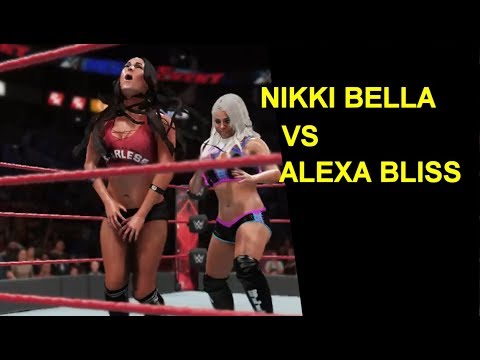 WWE 2K18 Alexa Bliss vs Nikki Bella - Knockout Match
