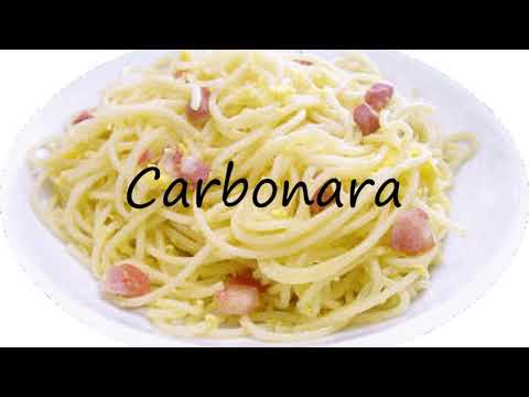 How to say Carbonara in English?