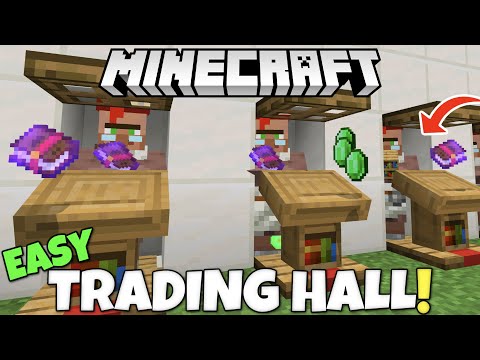 Easy Villager Trading Hall - Simple & Cheap — Minecraft farm tutorial thumbnail