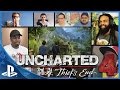 UNCHARTED 4 - Story Trailer/PS4 - BIG REACTIONS MASHUP (12 Best Reactions)