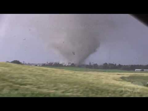 07-08-2020 Ashby, MN -  Violent Tornado Throwing Trees and Raining Debris