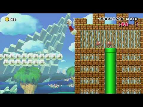 [NSDBU] 8-1 Deadly Defenses by JungleB - SUPER MARIO MAKER - NO COMMENTARY 1bj
