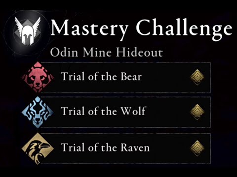 Gold medal Bear trial Odin Mine Hideout AC Valhalla