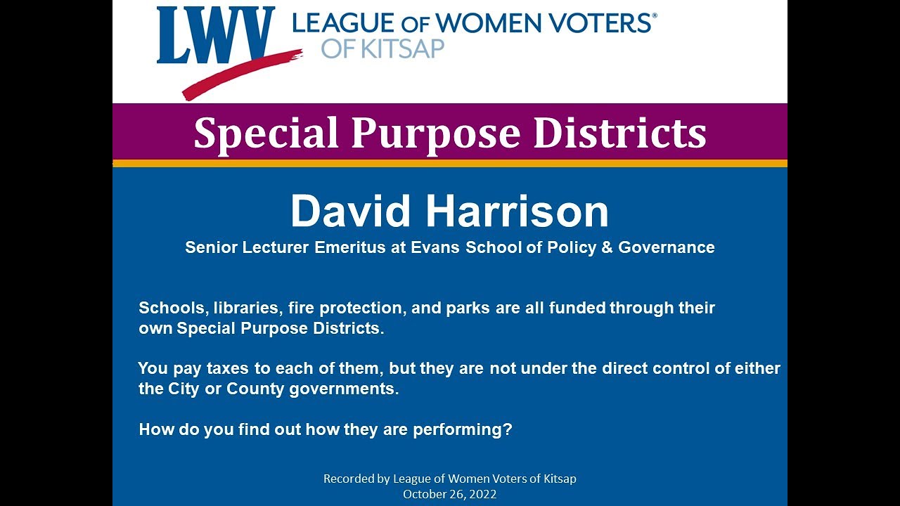 Special Districts - David Harrison