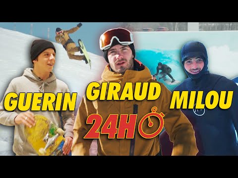 SURF, SKATE et SNOW en 24 HEURES (avec Aurélien Giraud, Kyllian Guerin et Vincent Milou)