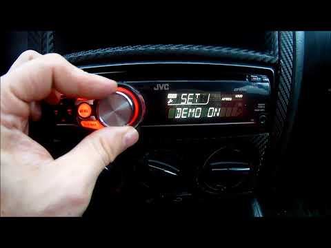 JVC KD-R311 How to TURN OFF / ON DEMO ( options preview )