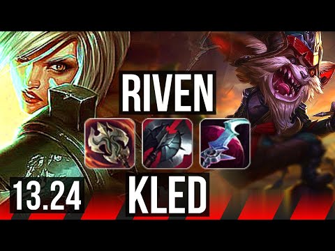 RIVEN vs KLED (TOP) | 600+ games, Comeback | NA Diamond | 13.24