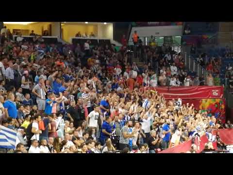 Greek fans vs Russia. Eurobasket
