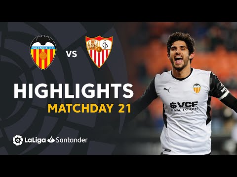 Highlights Valencia CF vs Sevilla FC (1-1)