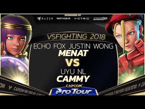 Echo Fox Justin Wong (Menat) vs UYU NL (Cammy) - VSFighting 2018 - Losers Semis - SFV - CPT 2018