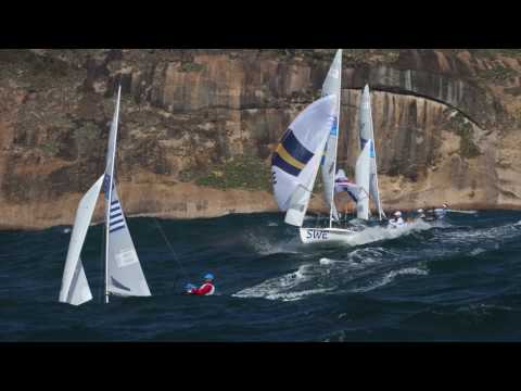 Rio Sailing Olympics - Mens  470 Race 3 Finish