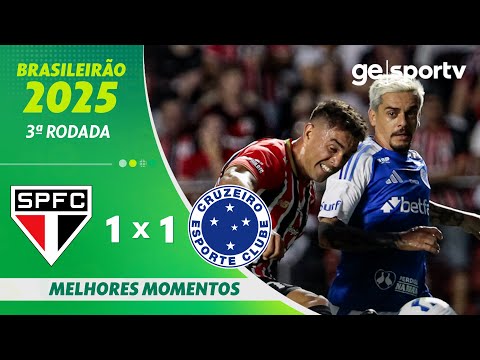 Gols e lances de São Paulo x Cruzeiro