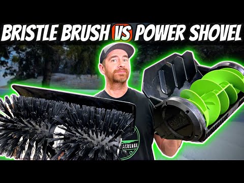 EGO Power Shovel vs Bristle Brush: Snow Removal Test