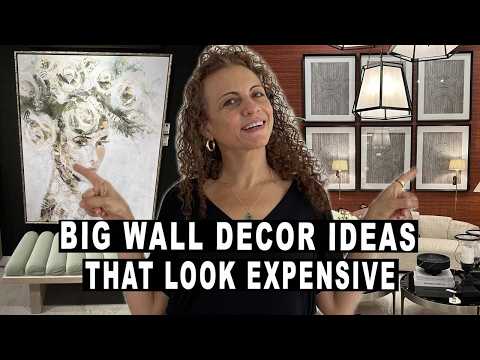 10 LARGE WALL DECOR IDEAS FOR LIVING ROOM THAT LOOK EXPENSIVE