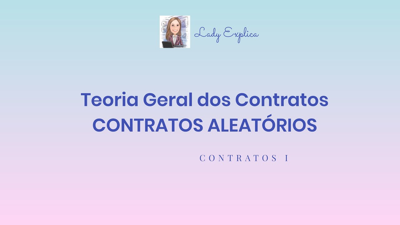 CONTRATOS I - Contratos aleatórios (arts. 458 a 461 do CC)