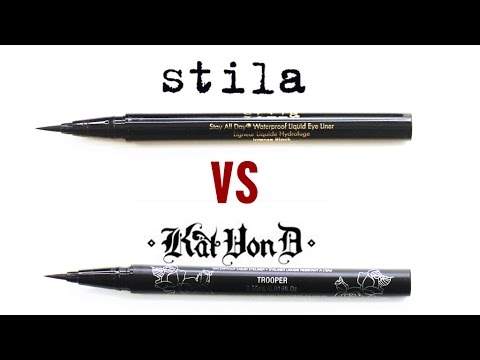 Kat Von D VS Stila Liquid Eyeliner Review