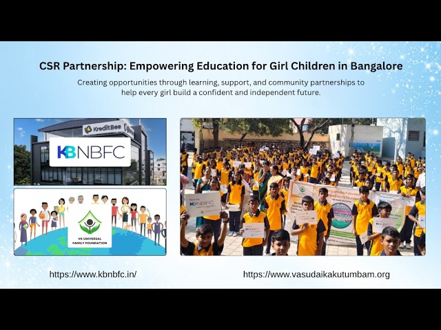 CSR Partnership - Empowering Education for Girl Children in Bangalore