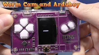 Nyko Worm Cam and Arduboy credit card Tetris Game