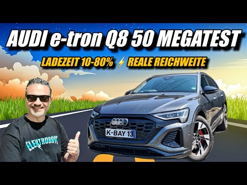 Audi e-tron Q8 50 Megatest! Echte Reichweite Ladezeit Software Navi uvm. #elektroauto #audi #etron
