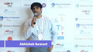 Mr. Abhishek Sawant sharing his experiences at the Now & Next Summit on Pharma Marketing