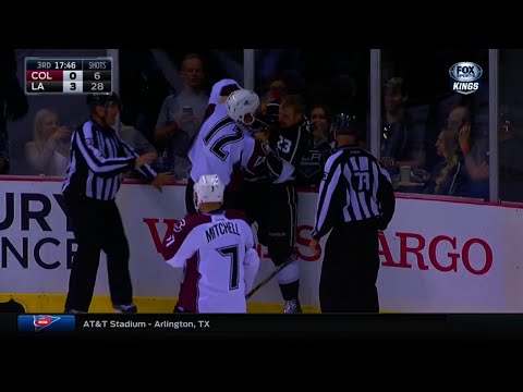 Jarome Iginla vs Dustin Brown