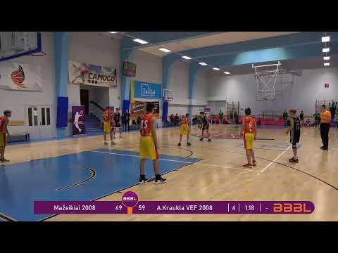 BBBL U15 / A.Kraukla VEF 2008  - Mažeikiai 2008 /