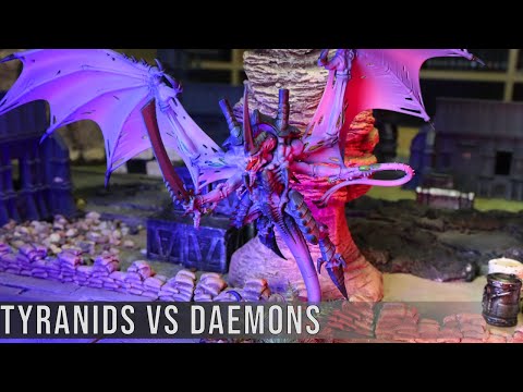 Tyranids Vs Chaos Daemons - Warhammer 40k Battle Report.