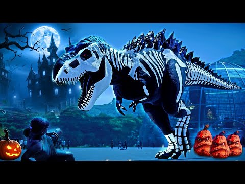 Halloween Clash! Skeleton T-Rex Battles S