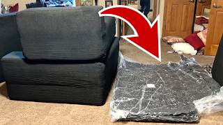 We Found A 9 Ft Brand New Couch For $200 — Then Squeezed It In Our Tiny Trunk!