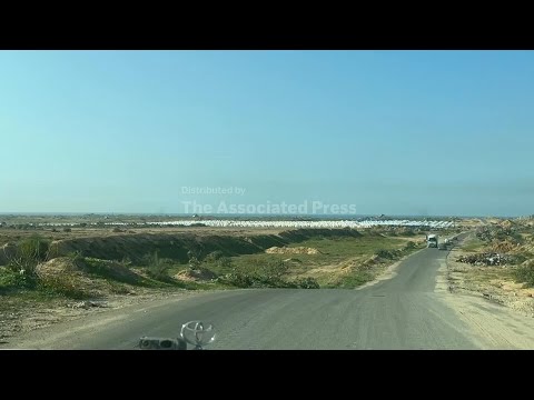 Before and after footage of Gaza Strip tent camp destroyed by fierce winter weather
